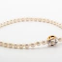 Connection, necklace with freshwater cultured pearls, with interchangeable clasp