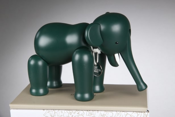 Kay Bojesen. Carlsberg grøn elefant limited edition, lavet i ca. 1500 stk