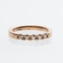 Alliance ring of gold-plated silver with diamonds 0.25 ct.