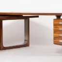 Danish Furniture Manufacturer. Freestanding desk with side table (2)
