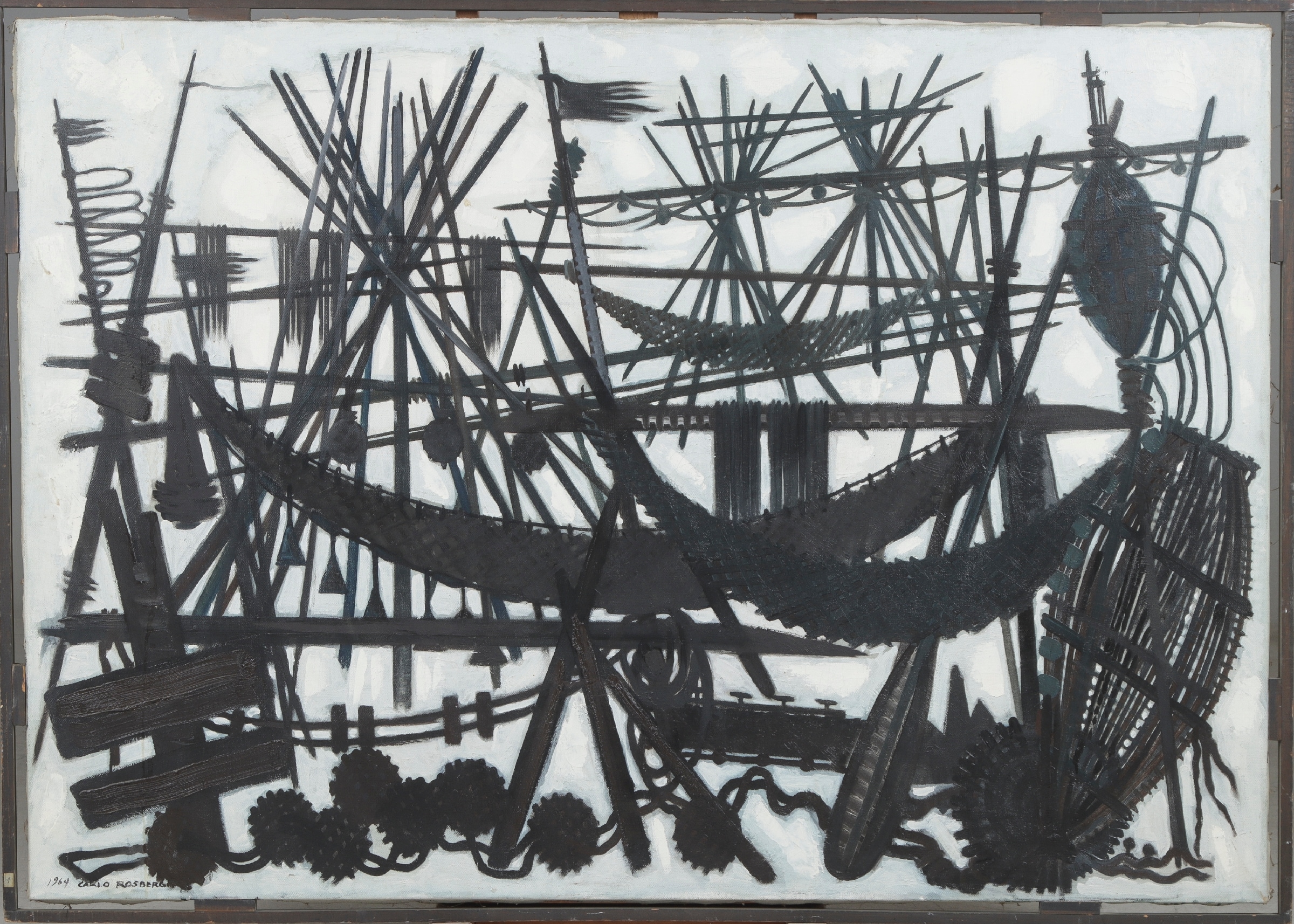 Carlo Rosberg. 'Violin Sonata by Bach no 1 (Præstøen)' 1969