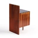 Mojmir Pozar. Mahogany side table/nightstand from the 60s