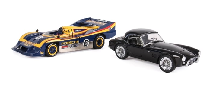 Exoto. Porsche 917/30 (Sunoco team Penske) & 1963 Shelvy Cobra 289