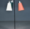 Retro standerlampe / 'Tivoli' lampe, tre-armet, 1950'erne
