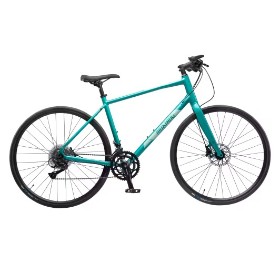 Mustang. Racer Flat Bar Race Bike With 18 Gears - Teal