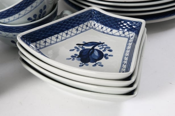 Aluminia / Royal Copenhagen. Tranquebar dinnerware etc.,