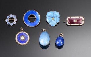 vintage emalje smykker. (7) Lauritz.com