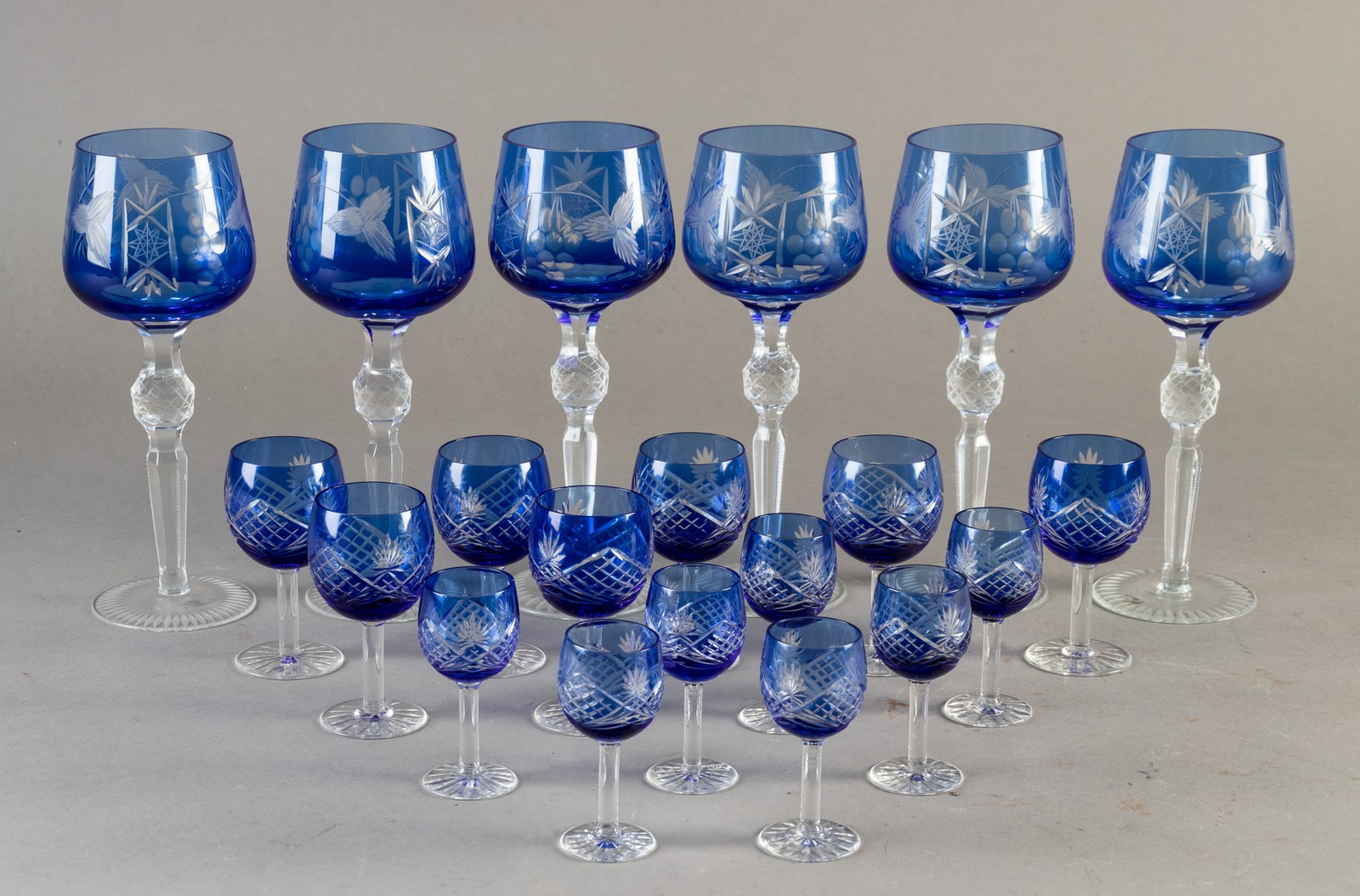 håndlavede Böhmiske glas af krystalglas.(20) | Lauritz.com