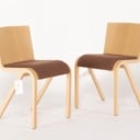661. Matias Møllenbach & Nick Rasmussen for Audo Copenhagen. Fire spisestole model Ready Dining chair, egetræ (4)
