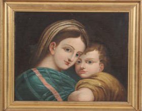 Ubekendt kunstner, 19/20 årh. Madonna med barnet