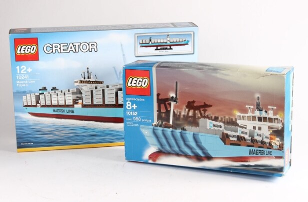 Lego. Maersk to containerskibe nr. 10152 og 10241 (2) Denne vare er sat til omsalg under nyt varenummer 4008273