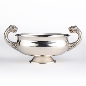 Candy bowl of silver in empire shape, master Christen Vilhelm Ørsnes, second half of the 19th century