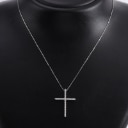 Diamond cross in 18 kt. white gold, 0.47 ct. (2)