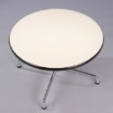 Charles Eames for Vitra. Lounge / coffee table, white, Ø 70 cm