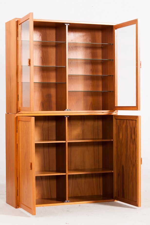 Kai Kristiansen, 3 skabe fra reolsystemet, fremstillet hos FM Furniture (Feldballes Møbelfabrik) i teak (3)