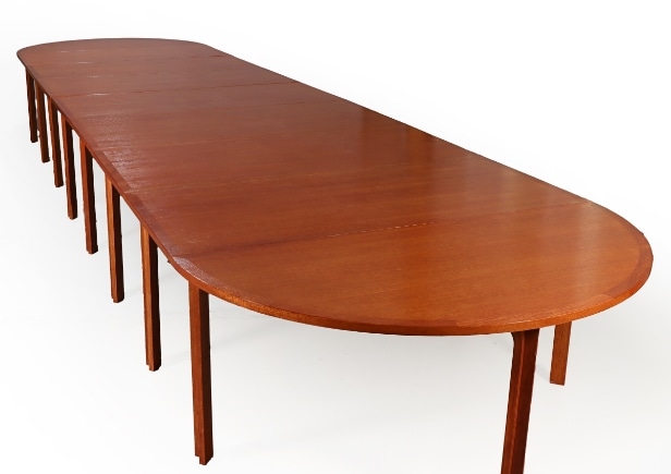 Rud Thygesen & Johnny Sørensen. Conference table made of lacquered teak