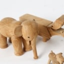 Kay Bojesen træfigurer i form af flodhest, elefant, fugle m.m (9)