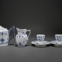 Royal Copenhagen. Musselmalet riflet service af porcelæn (62)