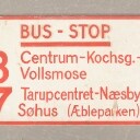 Metalskilte, busskilte. (5)