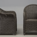 Colorit: Havemøbelsæt: Bord med polystone og 4 stole i flet (5)