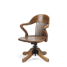 Plywood Brothers 'Swivel Chair' kontor-/ drejestol af eg