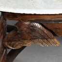 Rundt spisebord med marmorplade, pegasus