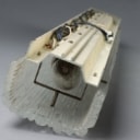 Rectangular glass wall lamp from the 60s