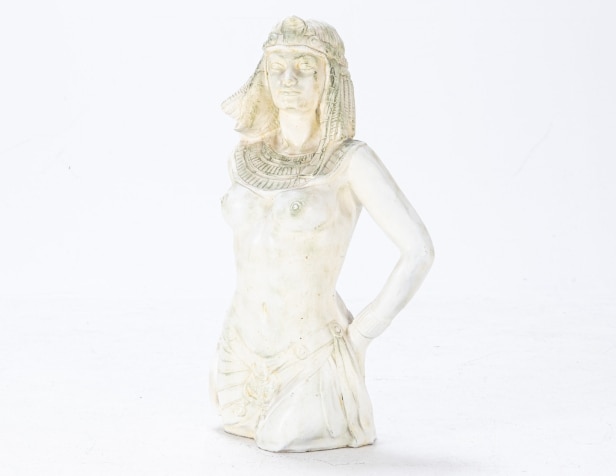 Sculpture of art material in the shape of an Egyptian woman, 21st century