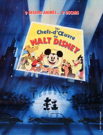 Stor, fransk plakat, Les chef-doeuvres de Walt Disney, 1985