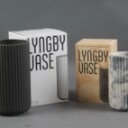 Lyngby vaser / Hilfling design, af porcelæn & marmor (2)