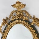 Gilded and painted mirror - 18th/19th century