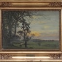 Christian Zacho (1843-1913): Morning mood, hilly landscape. 1897