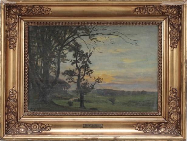 Christian Zacho (1843-1913): Morning mood, hilly landscape. 1897