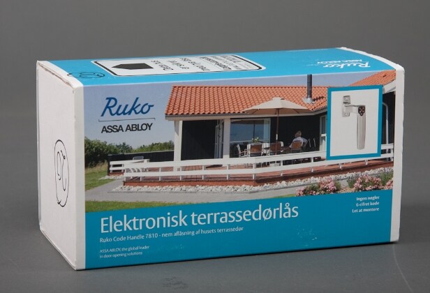 Ruko elektronisk terrasselås Denne vare er sat til omsalg under nyt varenummer 2109510