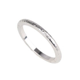 Bræmer-Jensen: A ring of 14k white gold. Ring size 57.