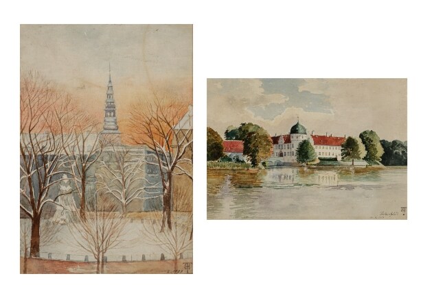 Unknown monogram artist. Two lots from Copenhagen and Torbenfeld Estate (2)