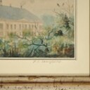 Ubekendt kunstner samt Peter Ølsted. To akvareller