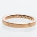 Alliance ring of gold-plated silver with diamonds 0.25 ct.