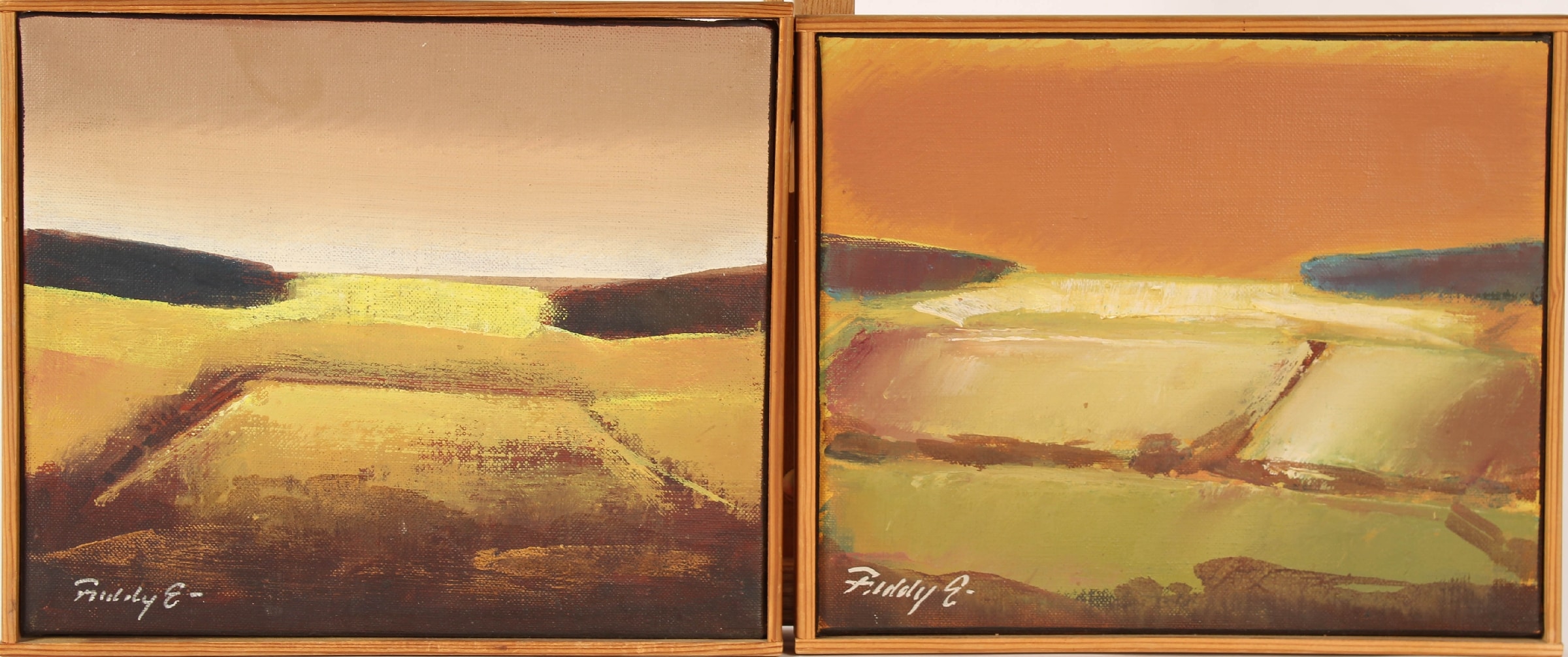 Freddy Eriksen. Pair of landscape motifs (2)