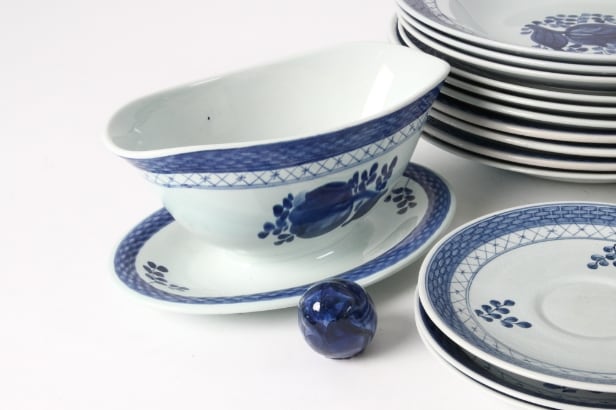 Aluminia / Royal Copenhagen. Tranquebar dinnerware etc.,