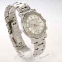 Corum. 'Romulus' chronograph men's wristwatch with steel case w. box + certf.