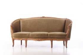 Neo-Rococo sofa of beech wood, 20th century.