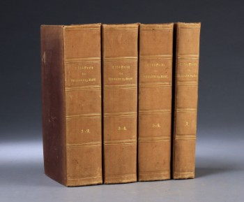 Tidsskrift for Litteratur og Kritik, 1839-42, Bd. 1-7 i fire bøger Christian Bille Brahes eksemplar (4)