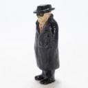 Papier-mâché figure in the shape of a man with a cigarette, last quarter of the 20th century