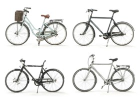 7762, 7764, 7765, 7767 - Samling cykler (4)