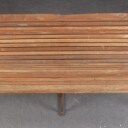 Havebænk af jern og teak