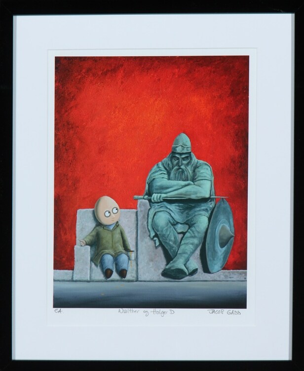 Jacob Gadd. 'Walther og Holger D', Giclée tryk
