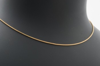Slangekæde af 8 kt. guld, 42 cm
