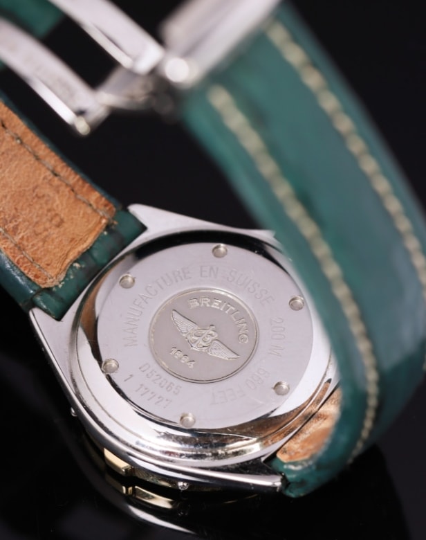 Damearmbåndsur fra Breitling, model Lady J, ref. D52065, 18 kt. guld og stål