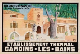 Fransk plakat, 'Etablissement thermal Camoins-les-Bains', ca. 1920'erne